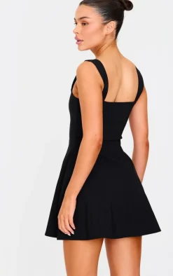 Stretch Woven Shift Dress-PrettyLittleThing Discount