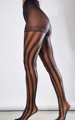 PrettyLittleThing Tights*Stripe Patterned Tights