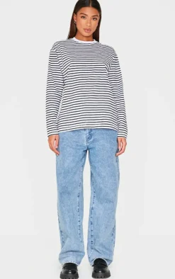 PrettyLittleThing T-Shirts*Stripey Oversized T Shirt