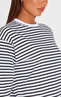 PrettyLittleThing T-Shirts*Stripey Oversized T Shirt