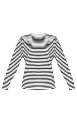 PrettyLittleThing T-Shirts*Stripey Oversized T Shirt