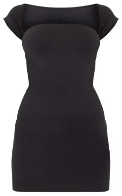 Structured Contour Cap Sleeve Bodycon Dress-PrettyLittleThing Outlet