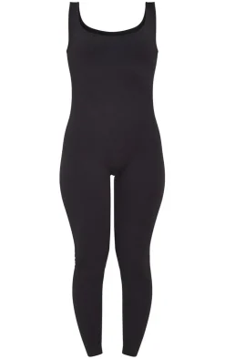 PrettyLittleThing Snatched*Structured Snatched Ribbed Scoop Neck Jumpsuit