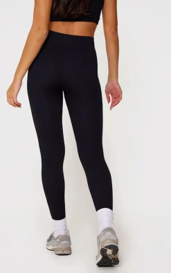 PrettyLittleThing Snatched*Structured Snatched Rib Cuffed Detail Leggings