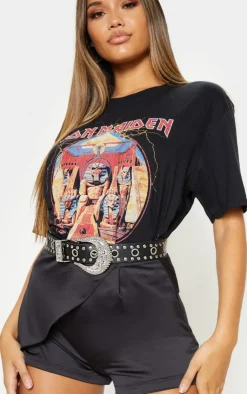PrettyLittleThing Black Belts*Studded Western Style Belt