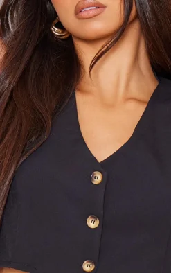 PrettyLittleThing Sleeveless Tops*Tailored Extreme Crop Vest