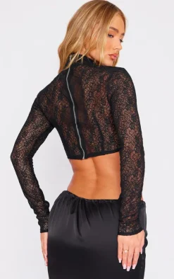 PrettyLittleThing Corsets*Textured Lace Bust Detail Corset Top