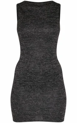 Textured Sleeveless Bodycon Dress-PrettyLittleThing Online