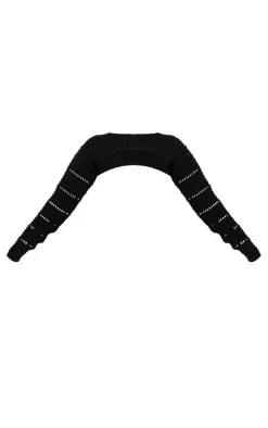 PrettyLittleThing Knitted Tops*Thick Rib Knit Sleeves