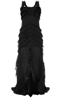 Tiered Frill Detail Maxi Dress-PrettyLittleThing Discount