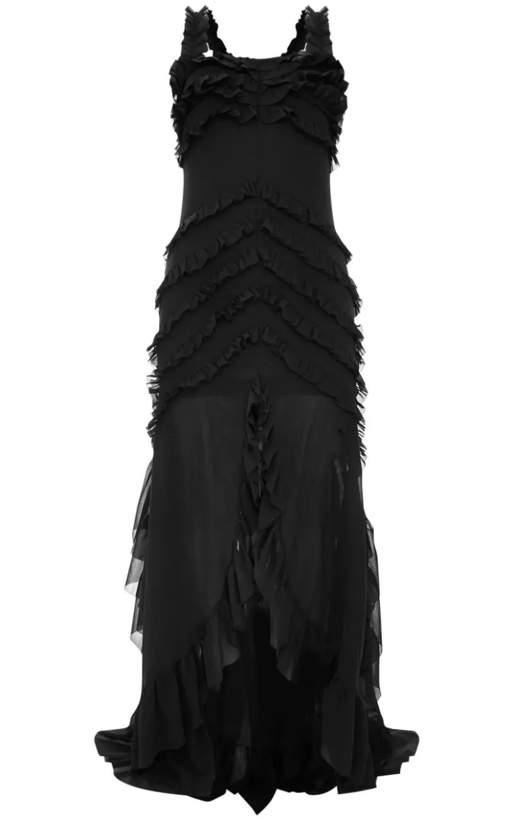 Tiered Frill Detail Maxi Dress-PrettyLittleThing Discount