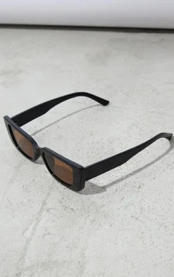 PrettyLittleThing Square Sunglasses*Tinted Lens Flared Rectangular Frame Sunglasses