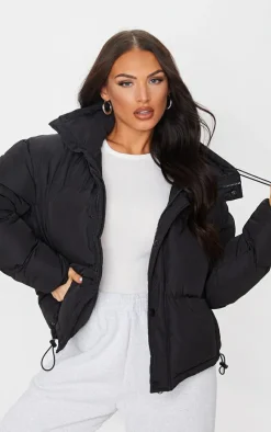 PrettyLittleThing Puffer Jackets*Toggle Detail Puffer Jacket
