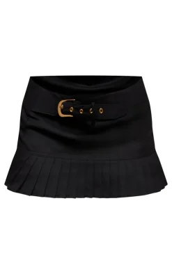Twill Asymmetric Low Rise Micro Mini Skirt-PrettyLittleThing Clearance