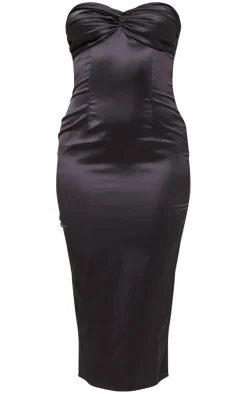 Twist Knot Detail Midi Dress-PrettyLittleThing New