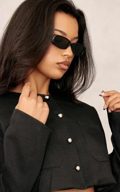 PrettyLittleThing Sunglasses*Ultra Slim Rounded Rectangular Sunglasses