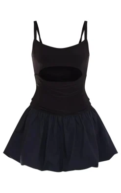 Underbust Cut Out Puffball Mini Dress-PrettyLittleThing Best