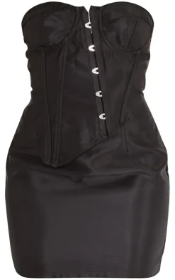 Underwire Hook And Eye Corset Detail Shift Dress-PrettyLittleThing Hot