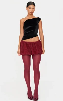 Velvet Asymmetric Long Top-PrettyLittleThing Best