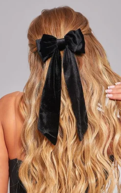 PrettyLittleThing Hair Accessories*Velvet Hair Bow
