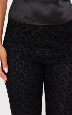 PrettyLittleThing Christmas Day Outfits*Velvet Lace Flare Leg Pants