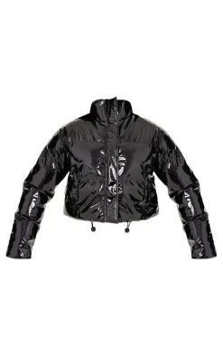 PrettyLittleThing Puffer Jackets*Vinyl Bubble Puffer Jacket