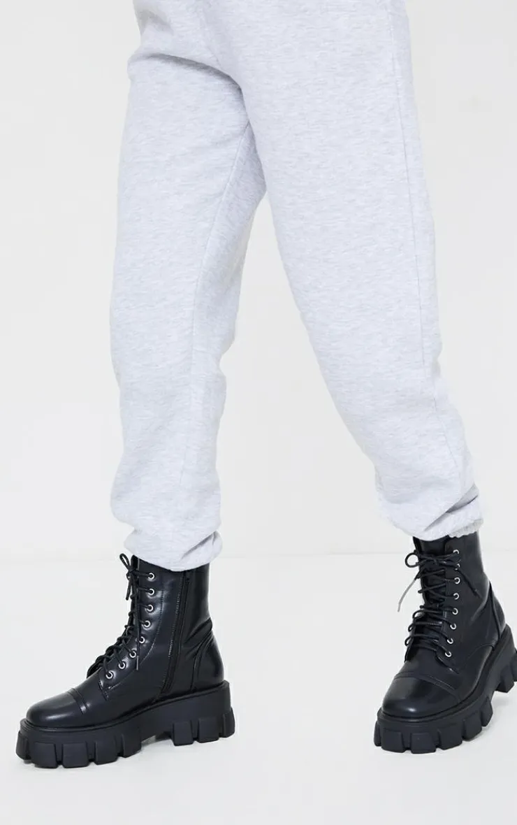 PrettyLittleThing Wide Fit Boots*Wide Fit Lace Up Extreme Chunky Combat Boots
