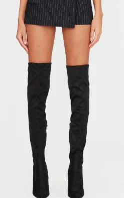PrettyLittleThing Wide Fit Boots*Wide Fit Point Toe Over The Knee Boots