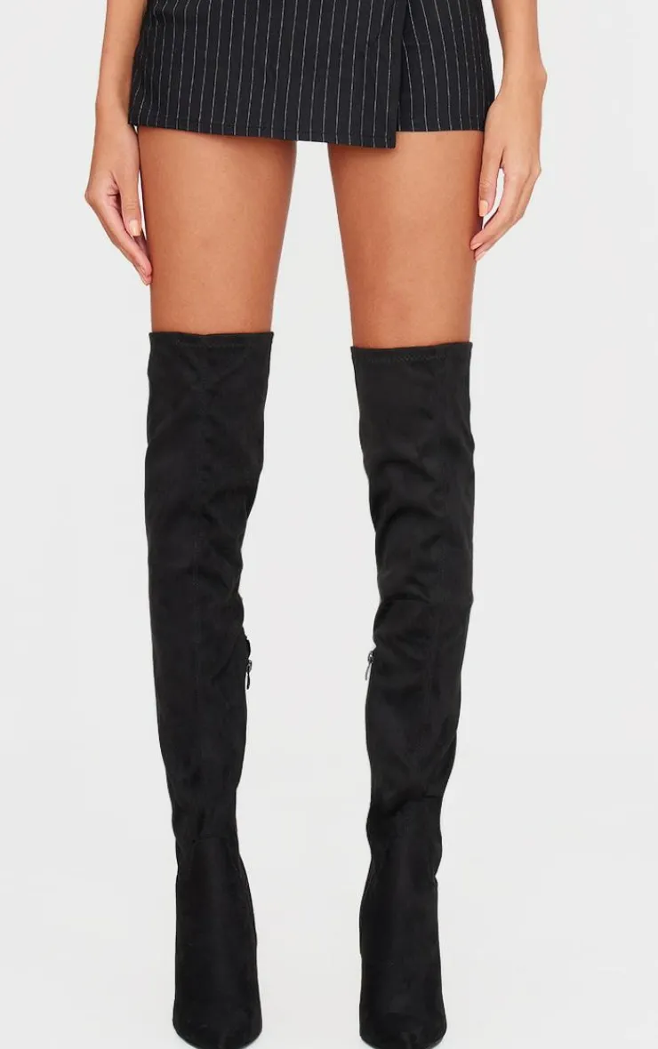PrettyLittleThing Wide Fit Boots*Wide Fit Point Toe Over The Knee Boots