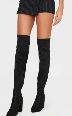 PrettyLittleThing Wide Fit Boots*Wide Fit Point Toe Over The Knee Boots