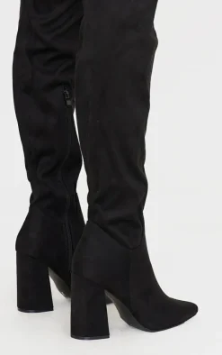 PrettyLittleThing Wide Fit Boots*Wide Fit Point Toe Over The Knee Boots