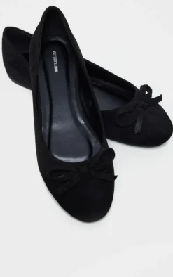 PrettyLittleThing Wide Fit Sandals*Wide Fit Round Toe Ballet Shoes