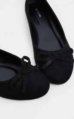 PrettyLittleThing Wide Fit Sandals*Wide Fit Round Toe Ballet Shoes