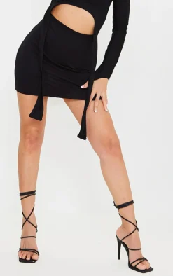 PrettyLittleThing Wide Fit Heels*Wide Fit Tube Strappy Laces Up High Heels