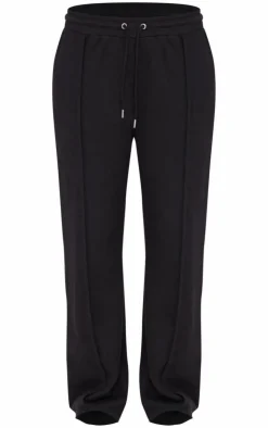 Outlet PrettyLittleThing Wide Leg Drawstring Sweatpants Black