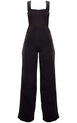 Woven Cut Out Bow Detail Jumpsuit-PrettyLittleThing Sale