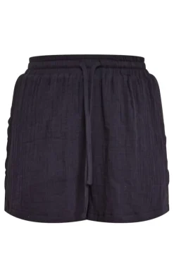 Outlet PrettyLittleThing Woven Floaty Short Black