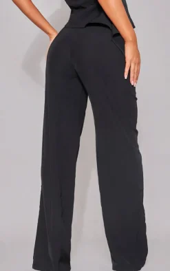 Best PrettyLittleThing Woven High Waist Tailored Pants Black