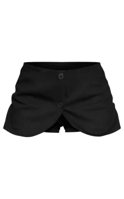 Best PrettyLittleThing Woven Pocket Detail Skort Black