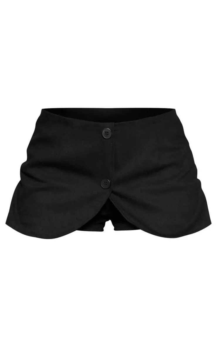 Best PrettyLittleThing Woven Pocket Detail Skort Black