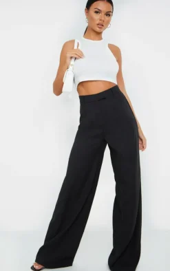 PrettyLittleThing Christmas Day Outfits*Woven Tailored Wide Leg Pants