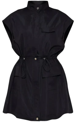 Zip Up Pocket Toggle Bodycon Dress-PrettyLittleThing Best