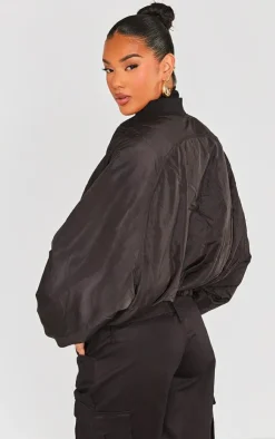 PrettyLittleThing Puffer Jackets*Zip Up Puffer Bomber Jacket