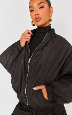 PrettyLittleThing Puffer Jackets*Zip Up Puffer Bomber Jacket