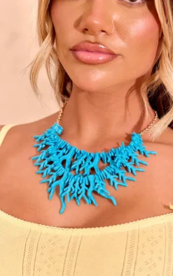 PrettyLittleThing Necklaces*Coral Detail Statement Necklace