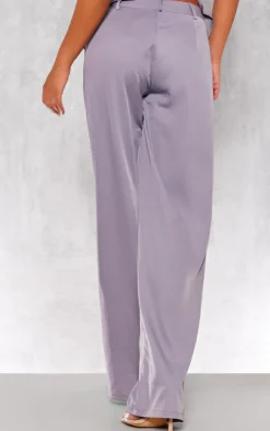 Clearance PrettyLittleThing Woven Pocket Detail Straight Leg Pant Blue Grey
