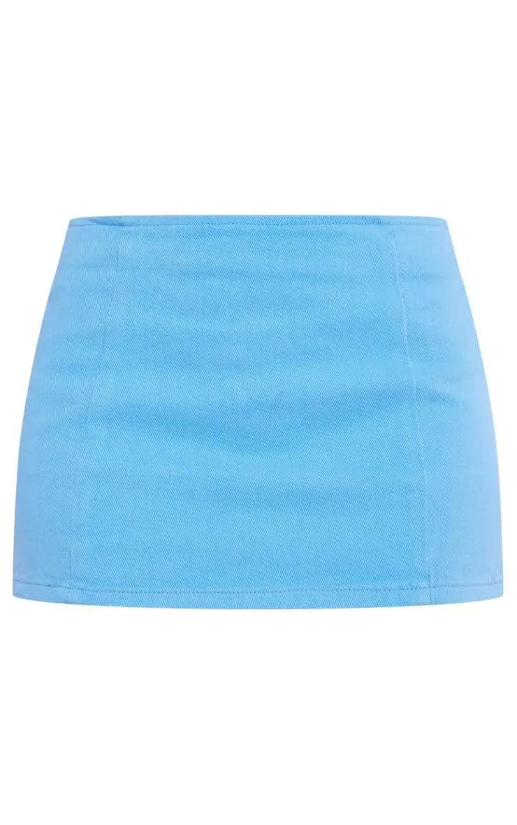 Best PrettyLittleThing Micro Mini Denim Skirt Blue
