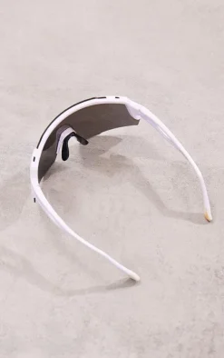 PrettyLittleThing Visor Sunglasses*Mirrored Lens Shield Sporty Visor Sunglasses