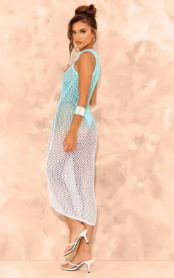 Ombre Crochet Racer Neck Maxi Dress-PrettyLittleThing Best