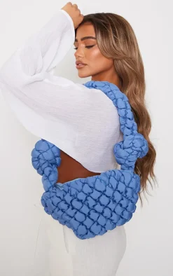 PrettyLittleThing Shoulder Bags*Padded Knot Zip Shoulder Bag